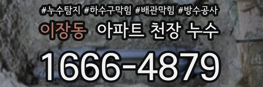 이장동 아파트 천장 누수