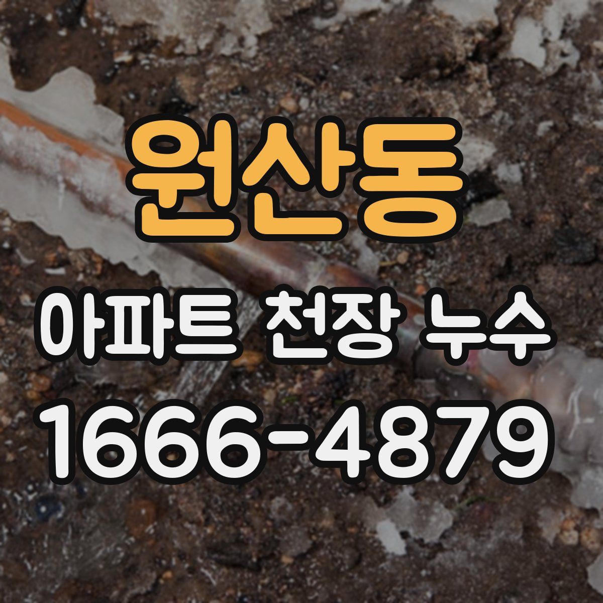 원산동 아파트 천장 누수