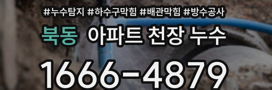 북동 아파트 천장 누수