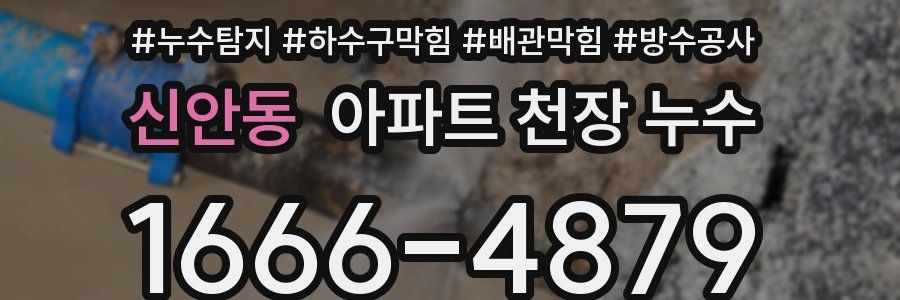 신안동 아파트 천장 누수