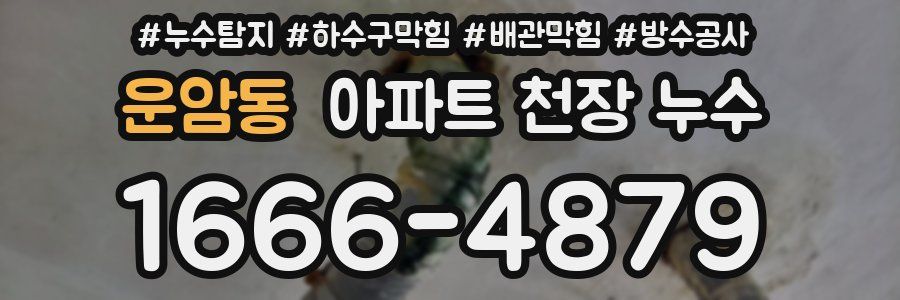 운암동 아파트 천장 누수