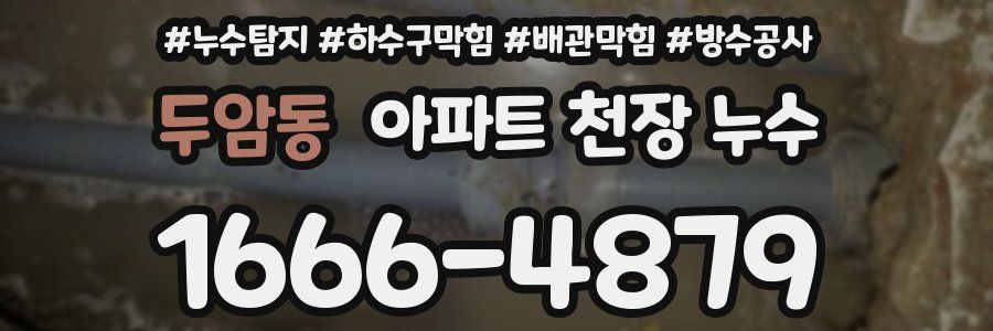두암동 아파트 천장 누수