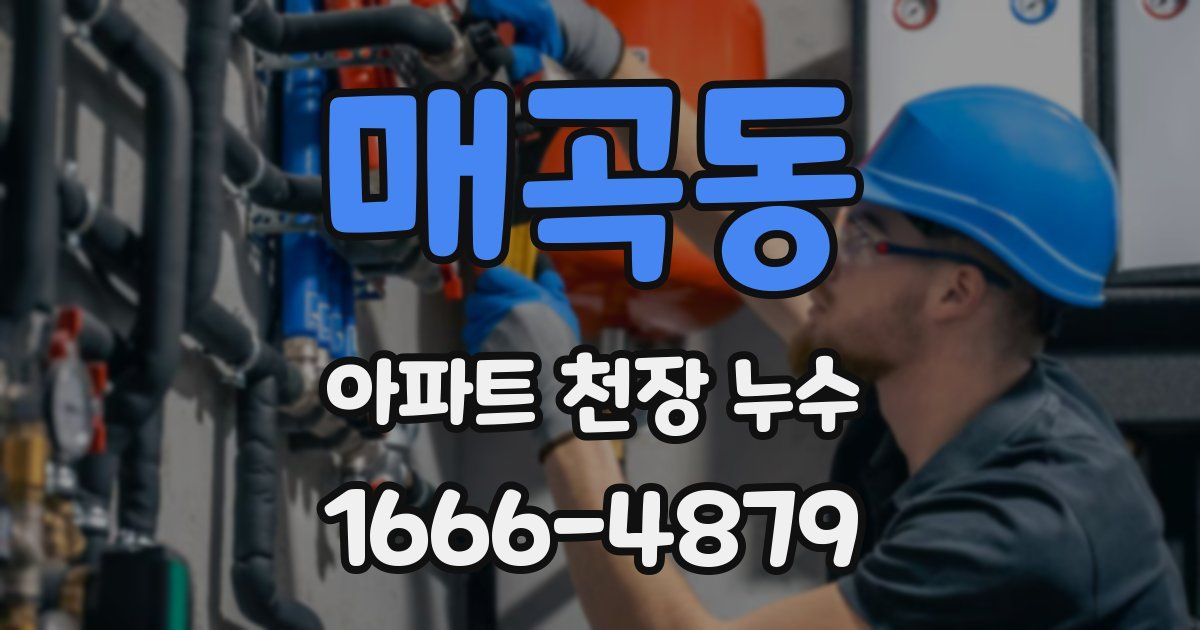 매곡동 아파트 천장 누수