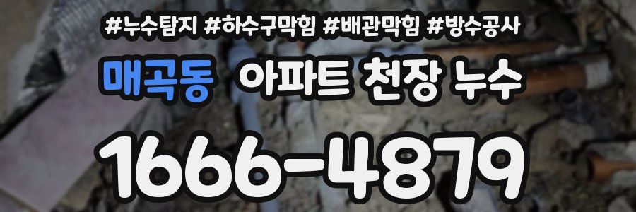 매곡동 아파트 천장 누수