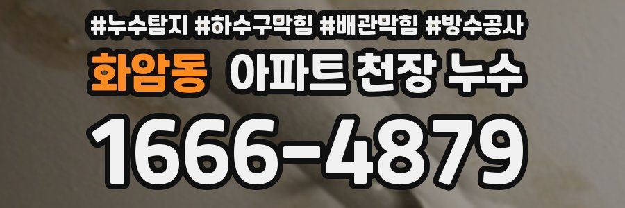 화암동 아파트 천장 누수