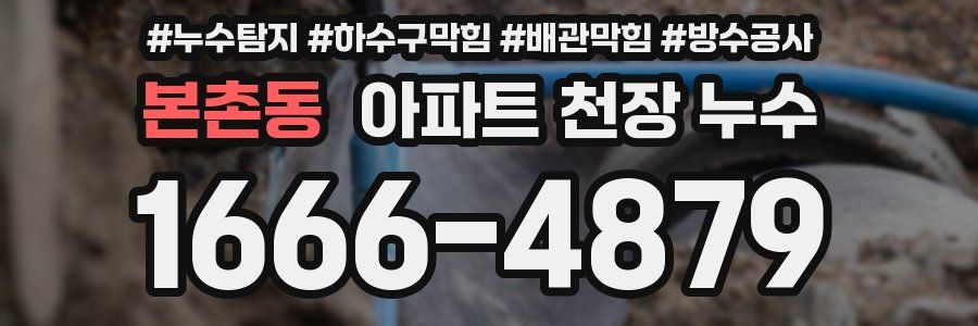 본촌동 아파트 천장 누수