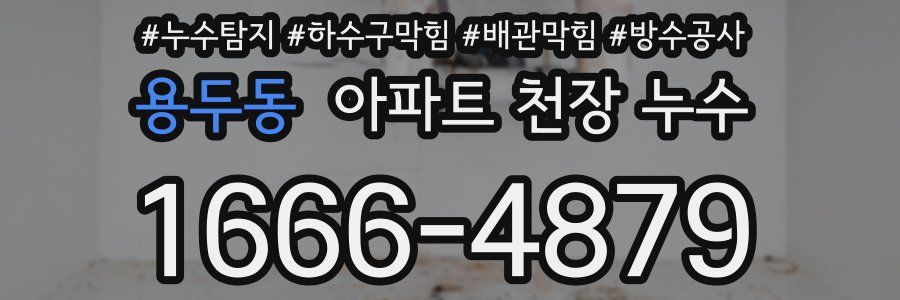 용두동 아파트 천장 누수