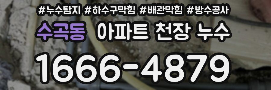 수곡동 아파트 천장 누수
