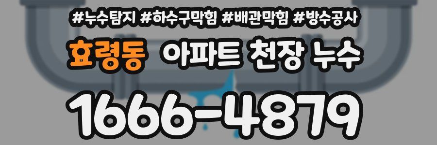 효령동 아파트 천장 누수