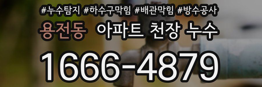 용전동 아파트 천장 누수