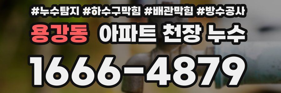 용강동 아파트 천장 누수