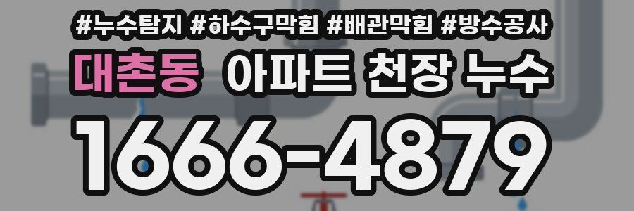 대촌동 아파트 천장 누수