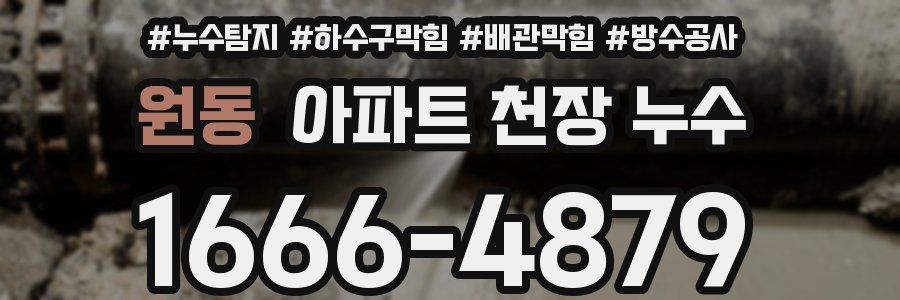원동 아파트 천장 누수