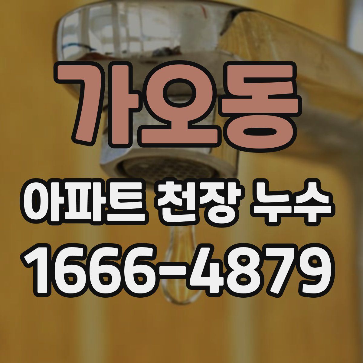 가오동 아파트 천장 누수