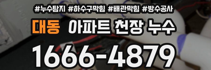 대동 아파트 천장 누수