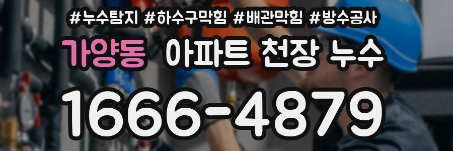 가양동 아파트 천장 누수