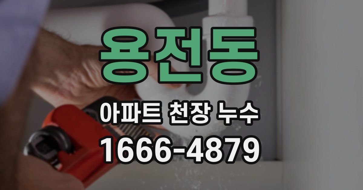 용전동 아파트 천장 누수