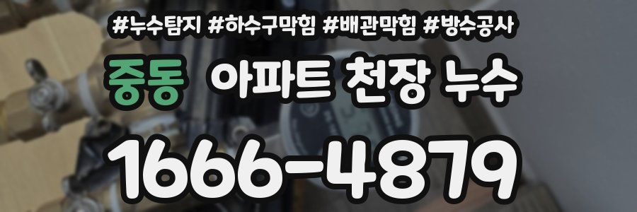 중동 아파트 천장 누수