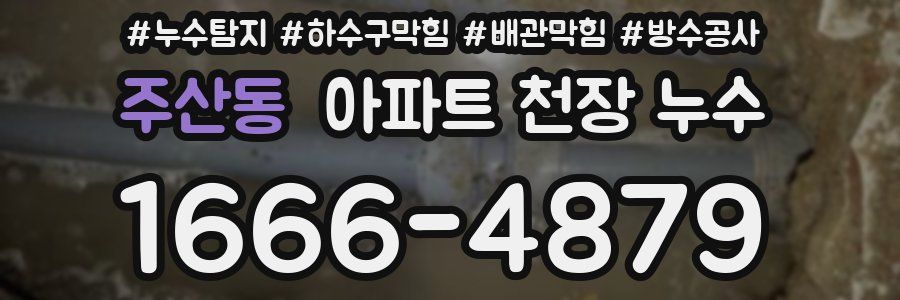 주산동 아파트 천장 누수