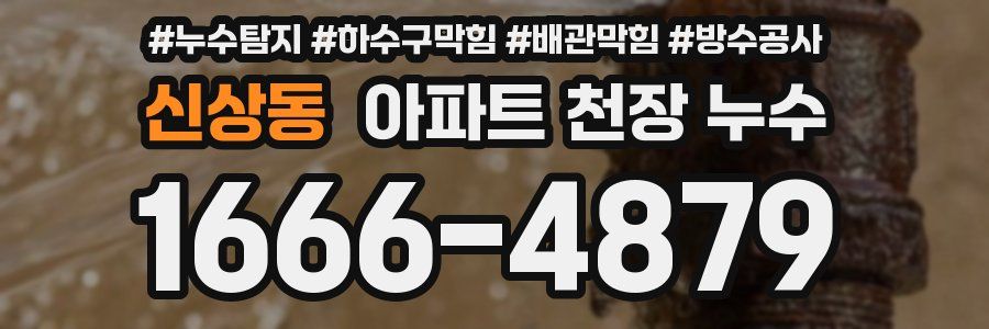 신상동 아파트 천장 누수