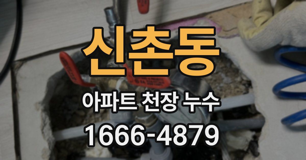신촌동 아파트 천장 누수