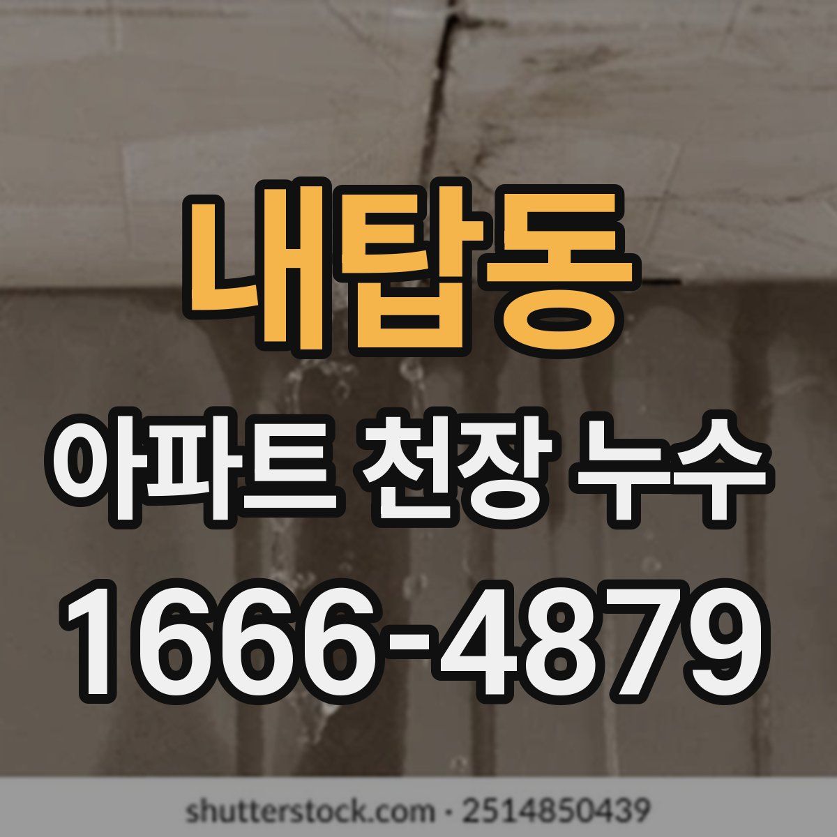 내탑동 아파트 천장 누수