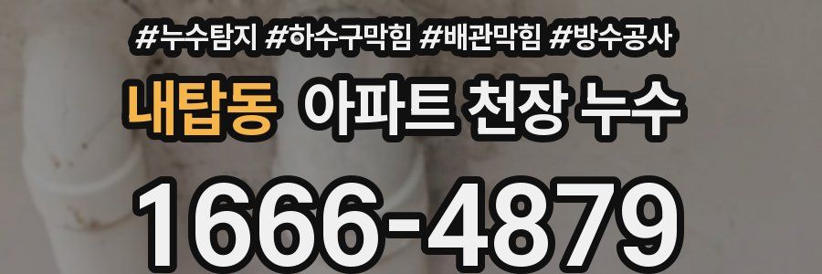내탑동 아파트 천장 누수