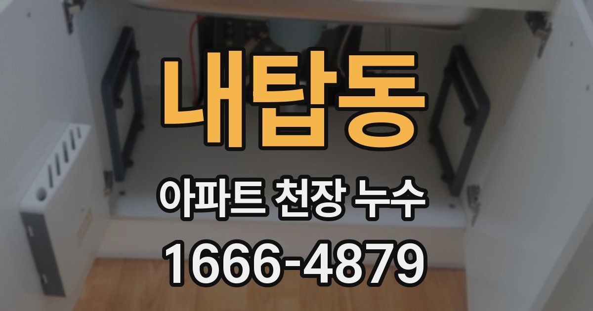 내탑동 아파트 천장 누수