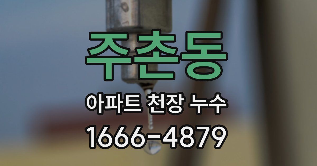 주촌동 아파트 천장 누수