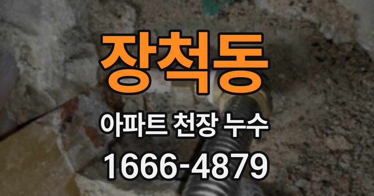 장척동 아파트 천장 누수