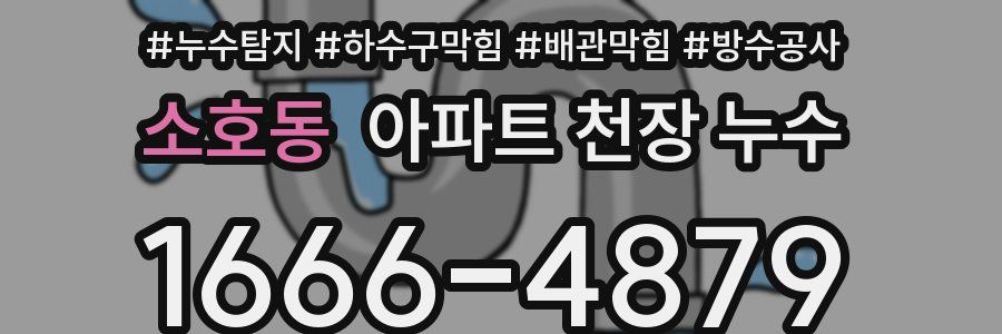 소호동 아파트 천장 누수