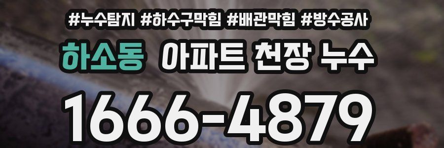 하소동 아파트 천장 누수