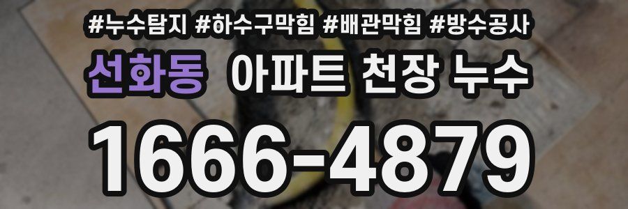 선화동 아파트 천장 누수
