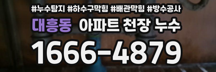 대흥동 아파트 천장 누수