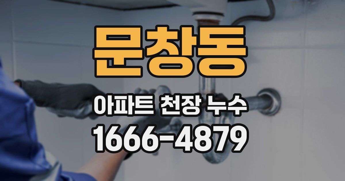 문창동 아파트 천장 누수