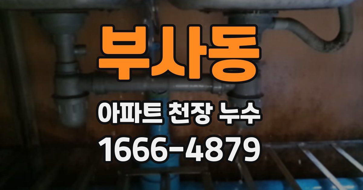 부사동 아파트 천장 누수