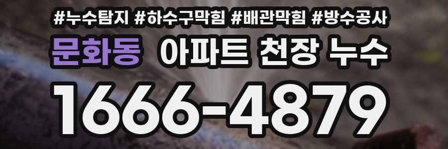 문화동 아파트 천장 누수