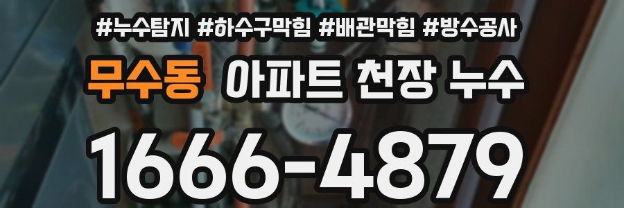 무수동 아파트 천장 누수