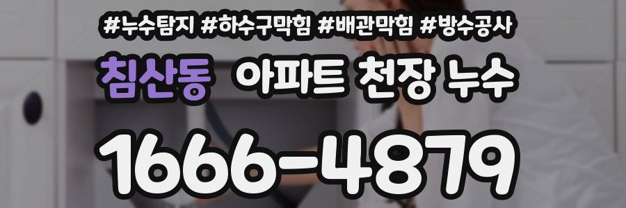 침산동 아파트 천장 누수