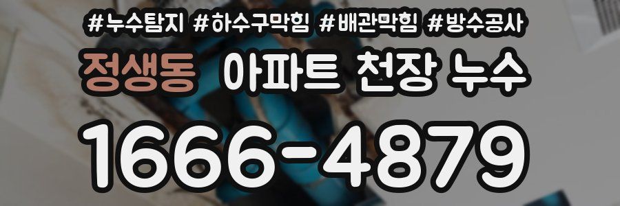 정생동 아파트 천장 누수