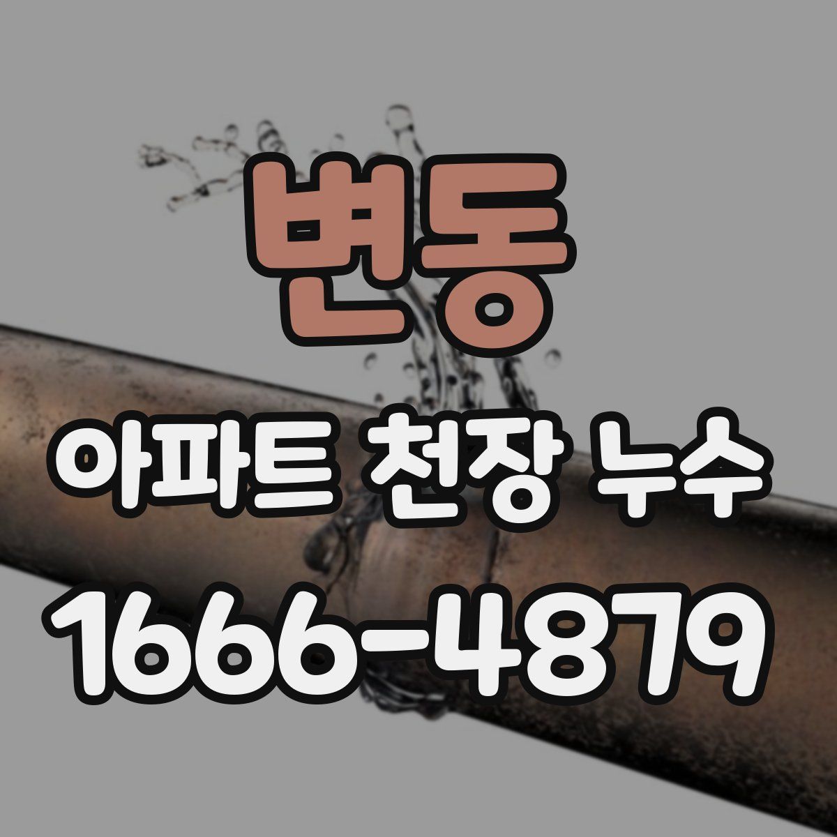변동 아파트 천장 누수