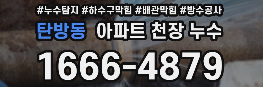 탄방동 아파트 천장 누수