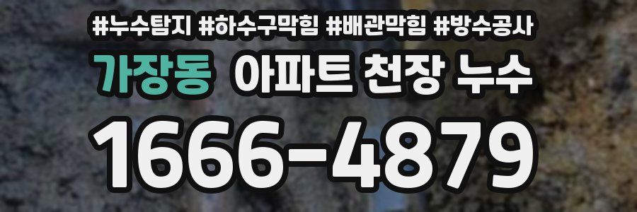 가장동 아파트 천장 누수