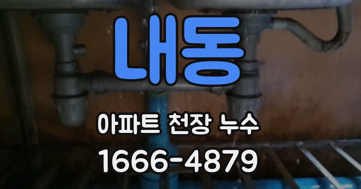 내동 아파트 천장 누수