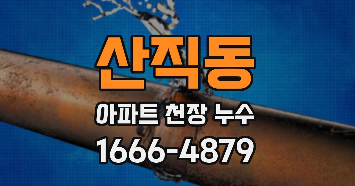 산직동 아파트 천장 누수