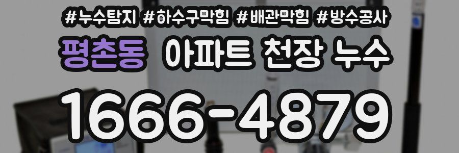 평촌동 아파트 천장 누수