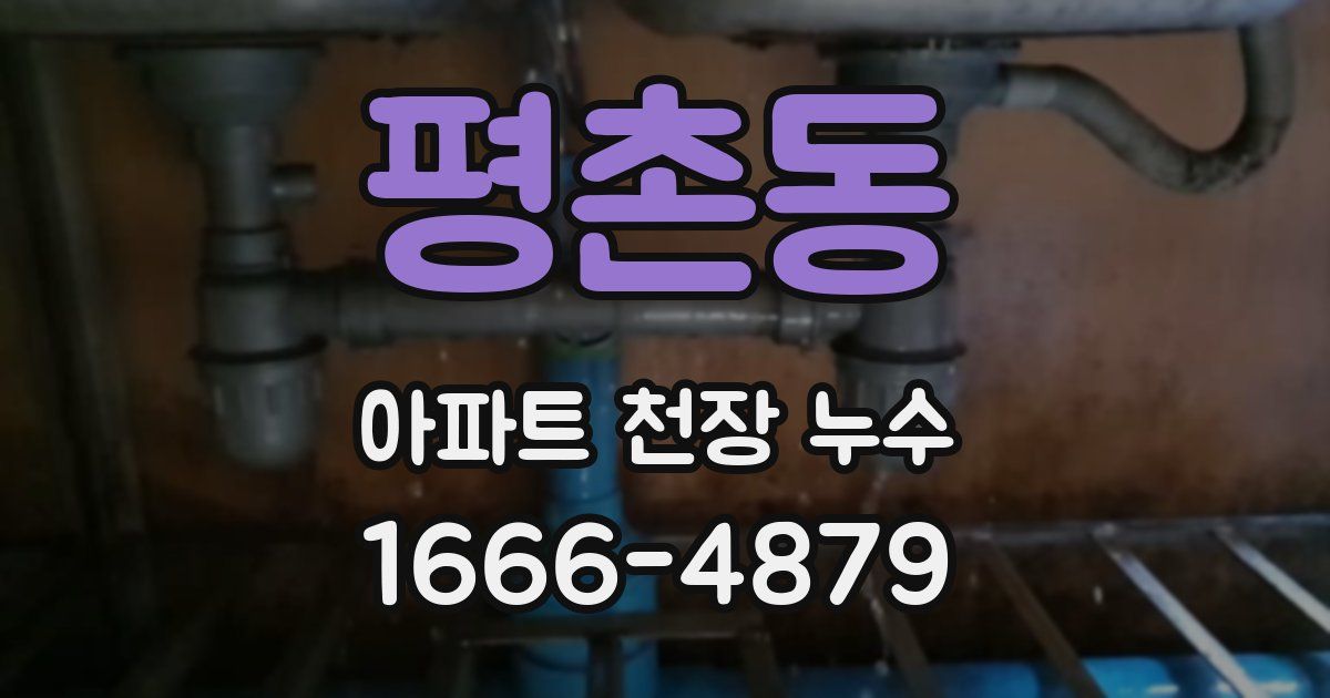 평촌동 아파트 천장 누수