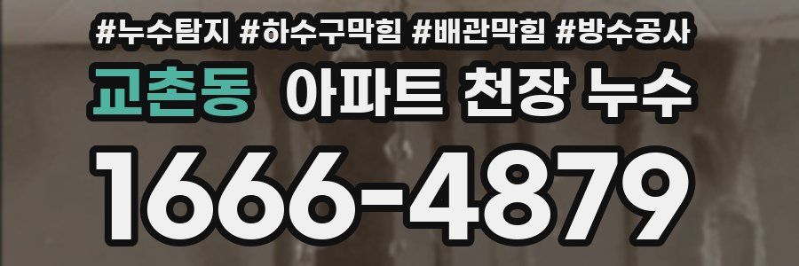 교촌동 아파트 천장 누수