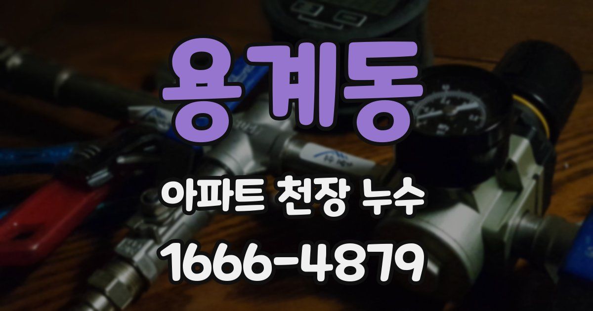 용계동 아파트 천장 누수