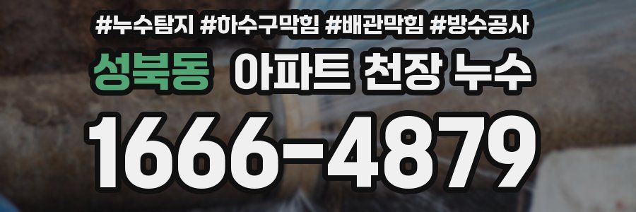 성북동 아파트 천장 누수